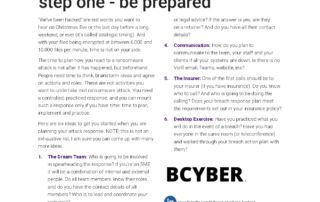 Surviving a breach: step one - be prepared - Karen Stephens