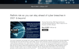 Rethink risk so you can stay ahead of cyber breaches in 2021 & beyond