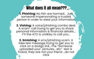 Smishing, vishing & phishing... o'my