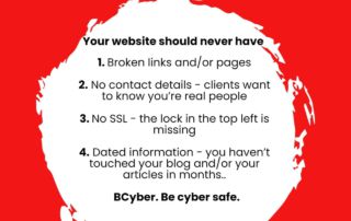 4 website red flags for clients...