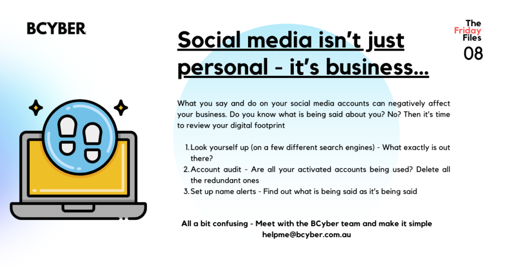 Social media isn’t just personal - it’s business - BCyber