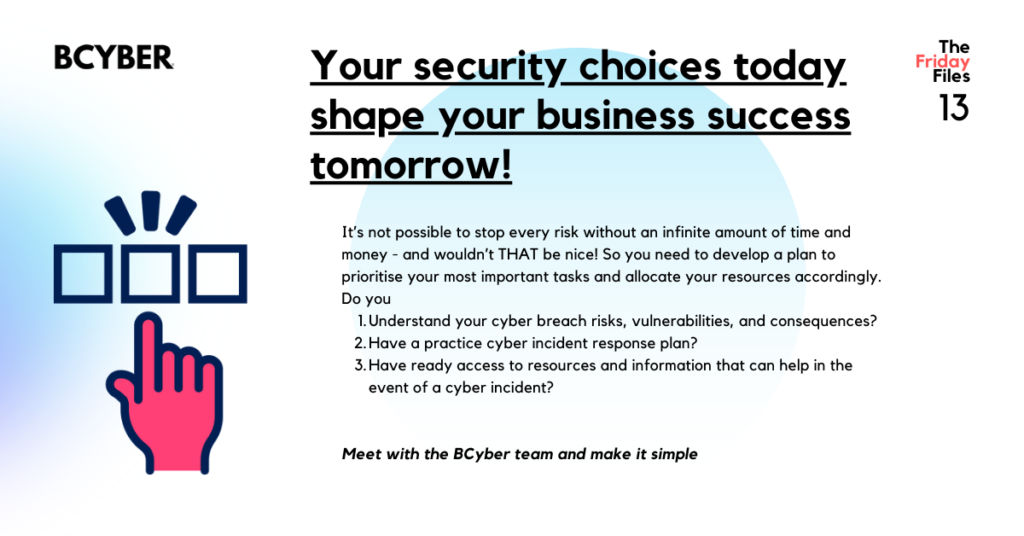 Your security choices today shape your business success tomorrow - Bcyber