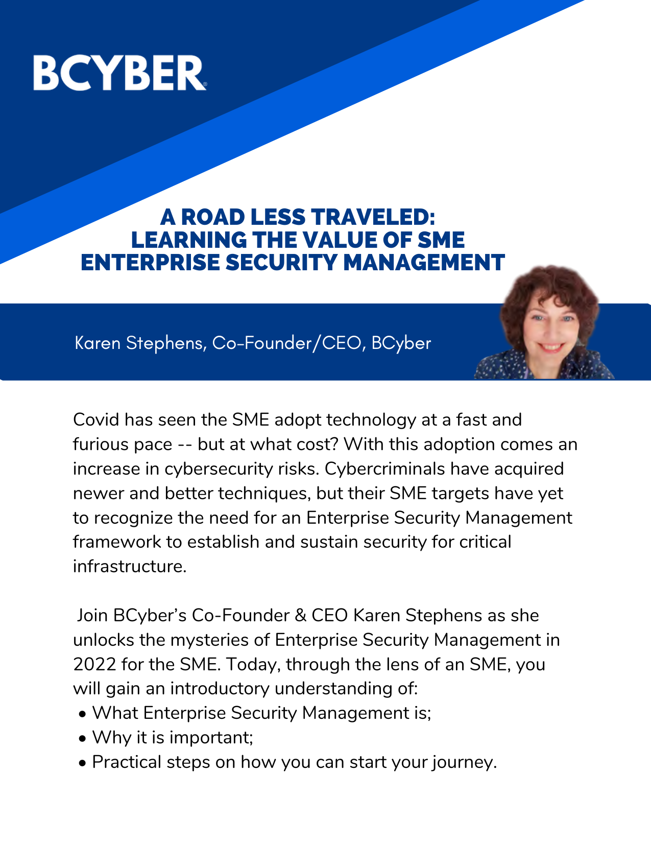 A Road Less Traveled: Learning the Value of SME Enterprise Security Management