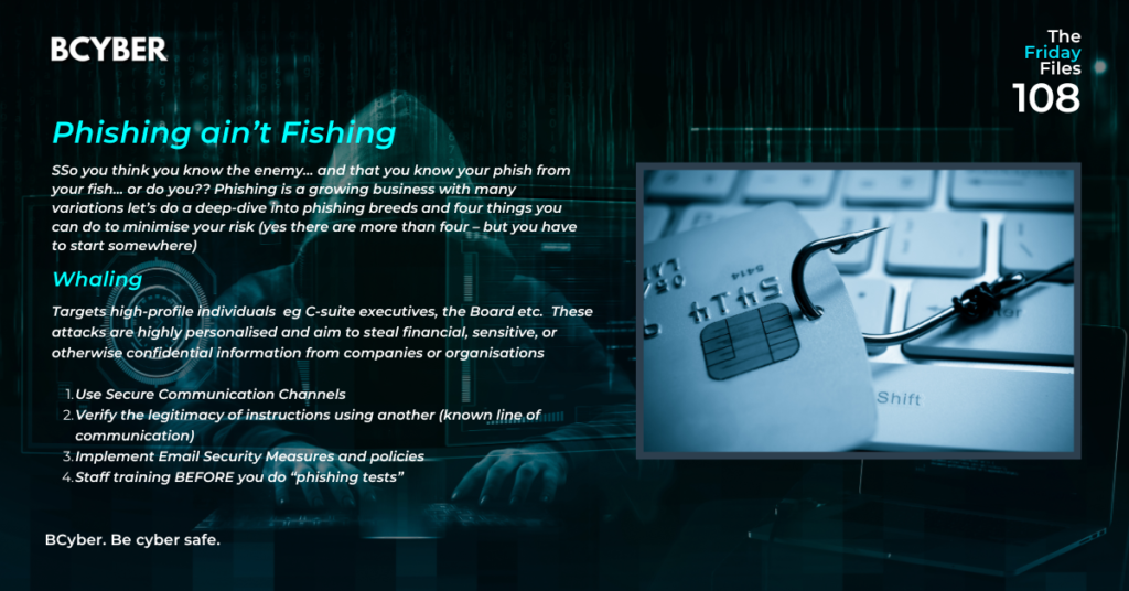 Phishing ain’t Fishing - BCyber