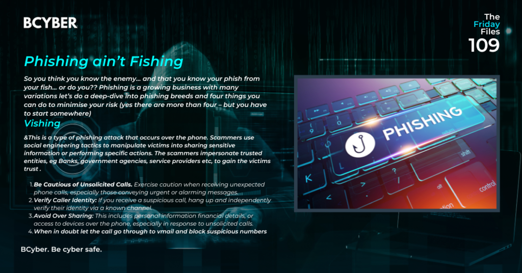 Phishing ain’t Fishing