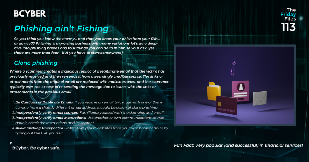 Phishing ain’t Fishing
