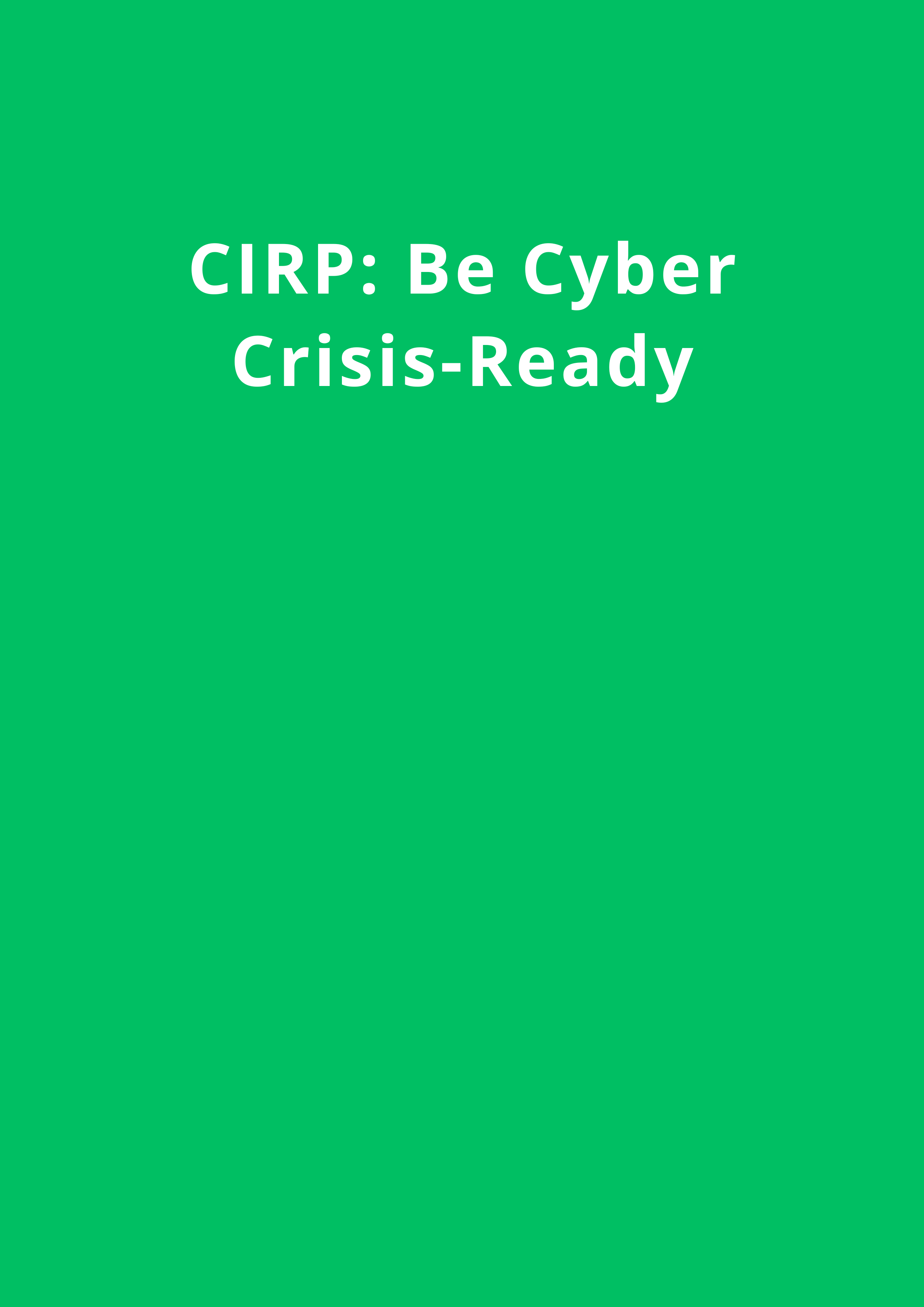 Team reviewing a Cyber Incident Response Plan on a screen.